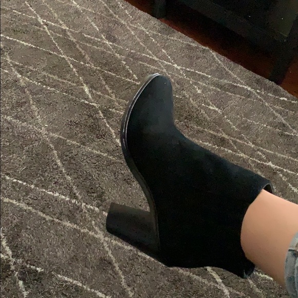 Black Suede Joie chelsie Boots - Picture 9 of 11